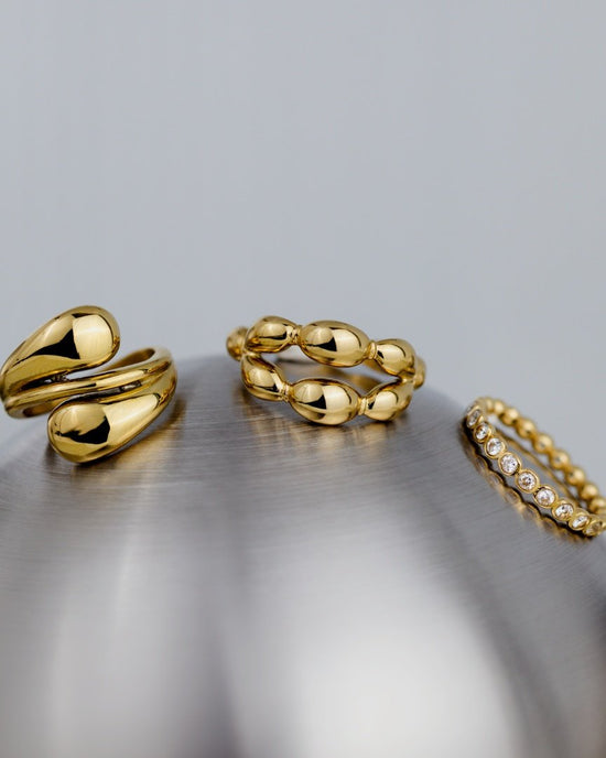Graceful Curves Anello Oro Rosa