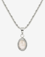 Blush Quartz Collana Argento