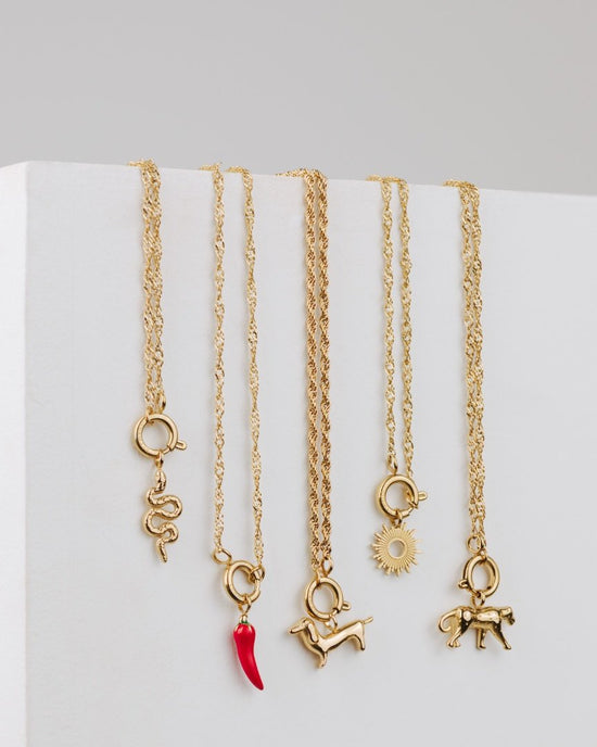 Leopard Singapore Chain Collana Set Oro