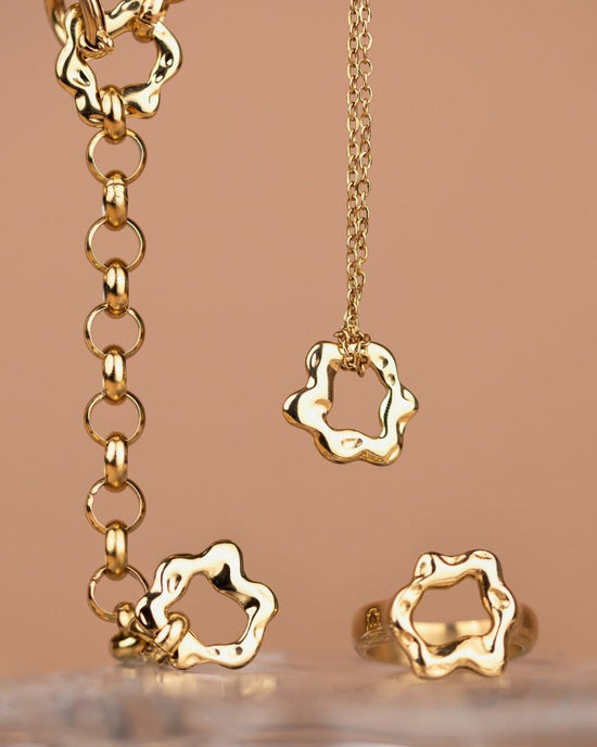 Melting Donut Collana Oro Rosa