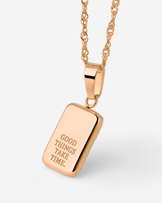 Good things take time Collana Oro Rosa
