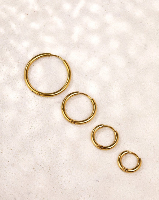 Clean Hoop Set Small Argento