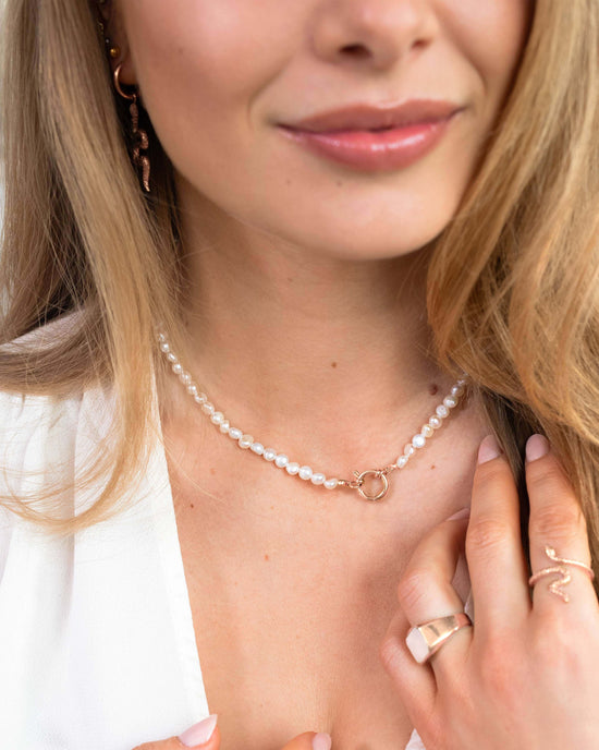 Lola Power Pearl Collana Oro Rosa