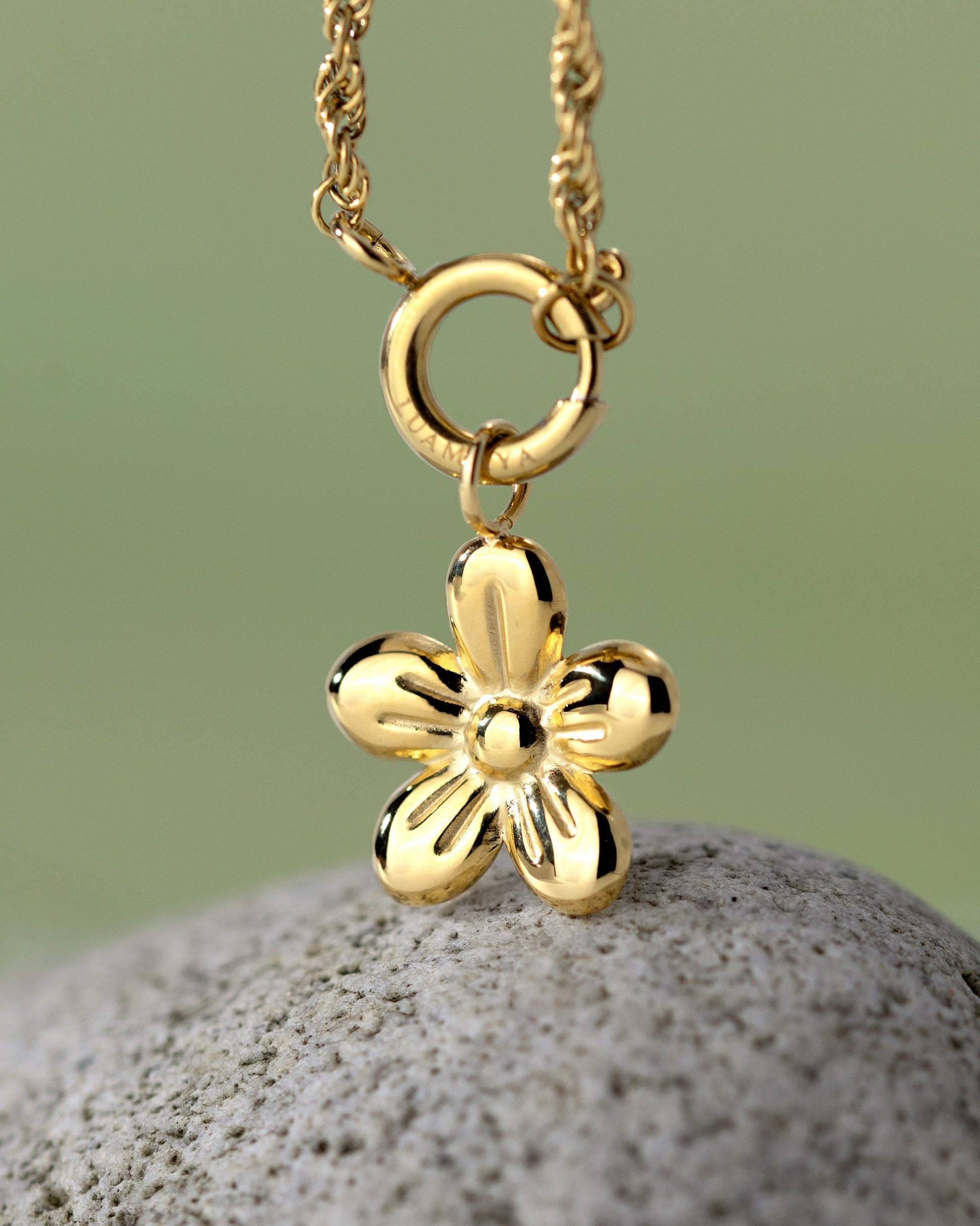 Blossom Rope Chain Collana Set Oro Rosa