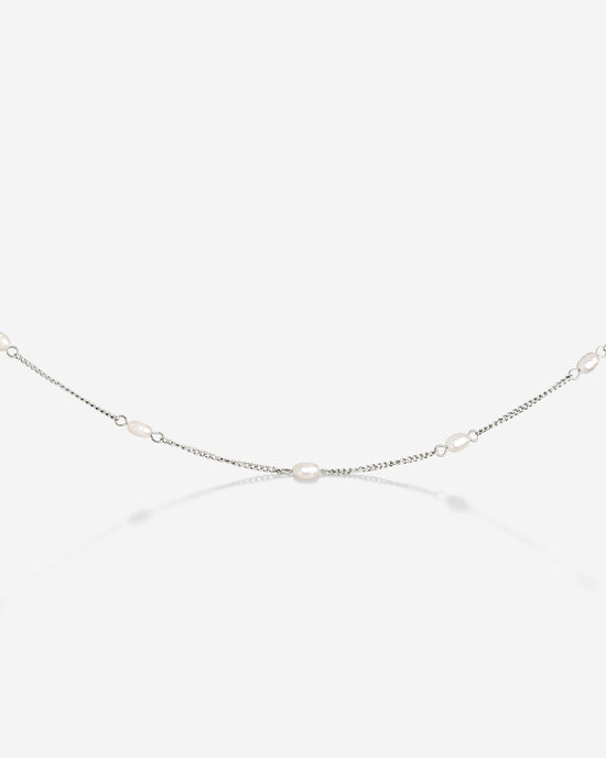 Pearl after Pearl Choker Argento