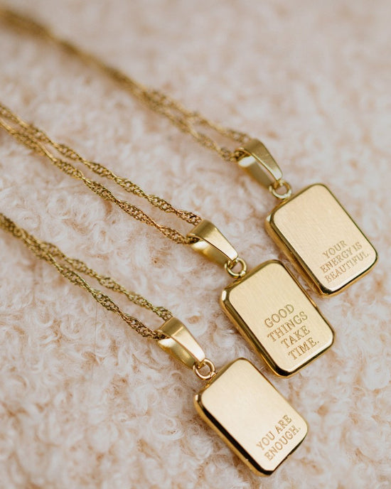 You are enough Collana Argento