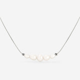Pearlessence Choker Argento