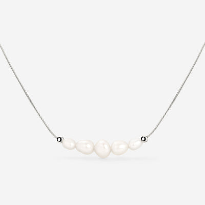 Pearlessence Choker Argento