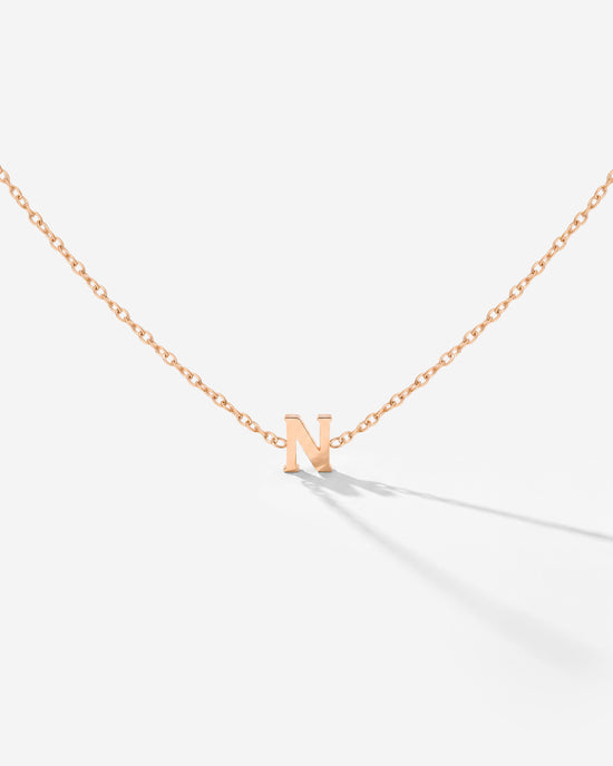 Tiny Letter Necklace