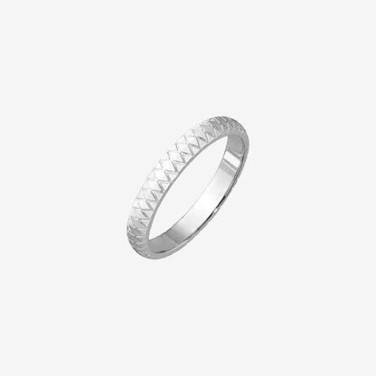 Cute Pattern Anello Argento