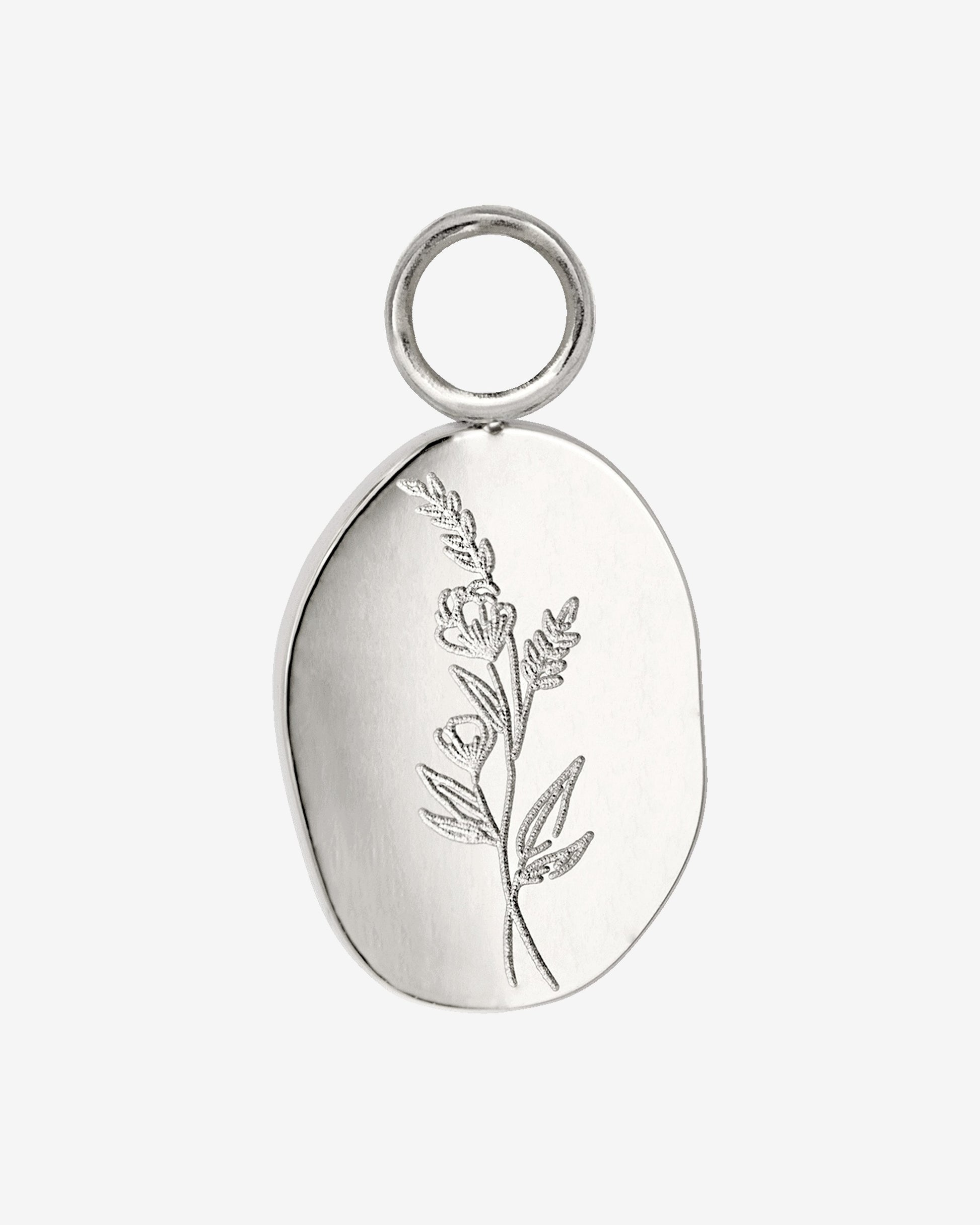 Bouquet Coin Hoop Set Medium Argento