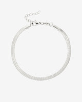 Slim Herringbone Bracciale Argento