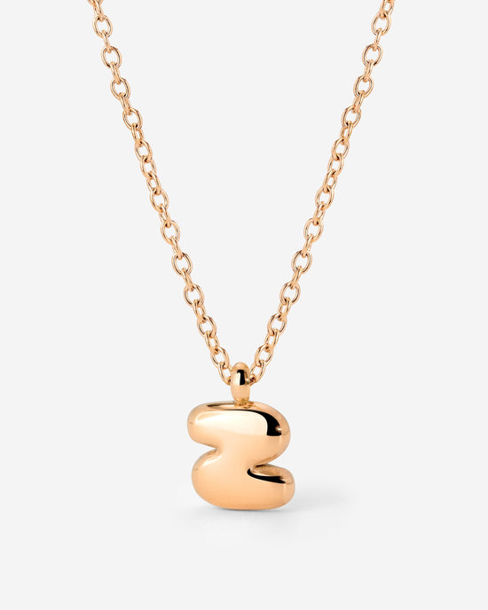 Bubble Letter Collana Oro Rosa