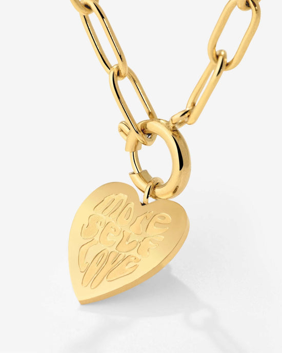 More Self-Love Oval Links Collana Set Oro