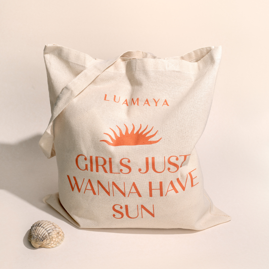 Borsa di iuta Girls just wanna have sun