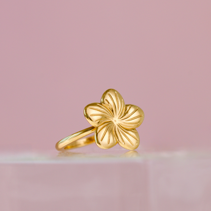 Floral Glow Anello Oro Rosa