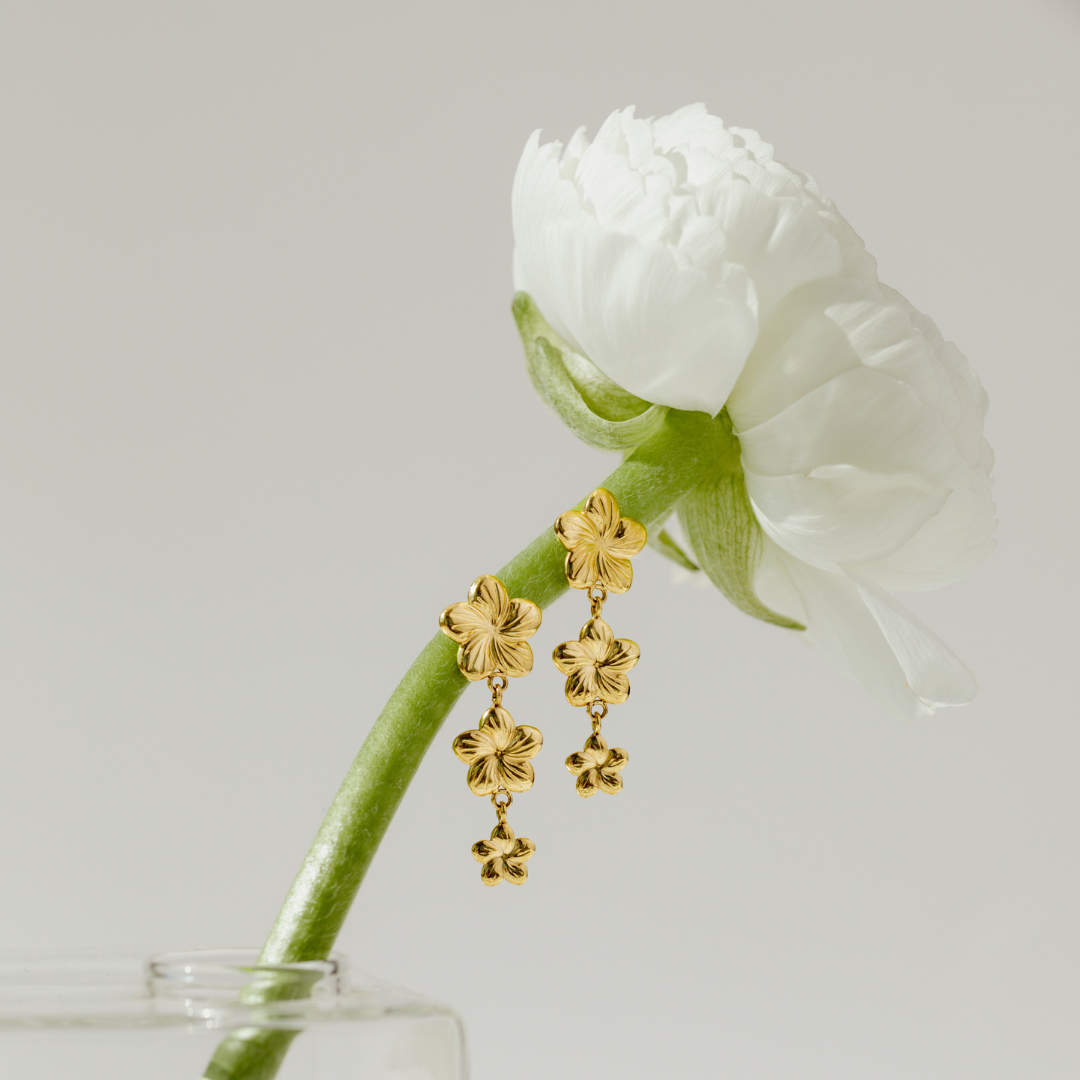 Floral Trinity Orecchini Argento