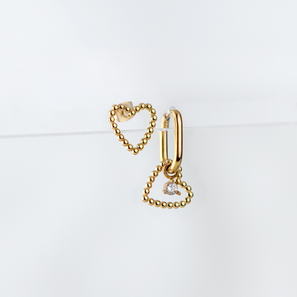 Heart of Gold Orecchini Oro Rosa