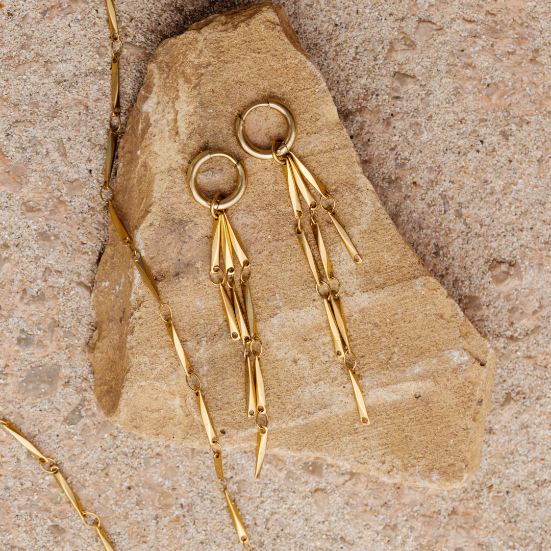 Wind Chime Hoop Set Baby Oro Rosa