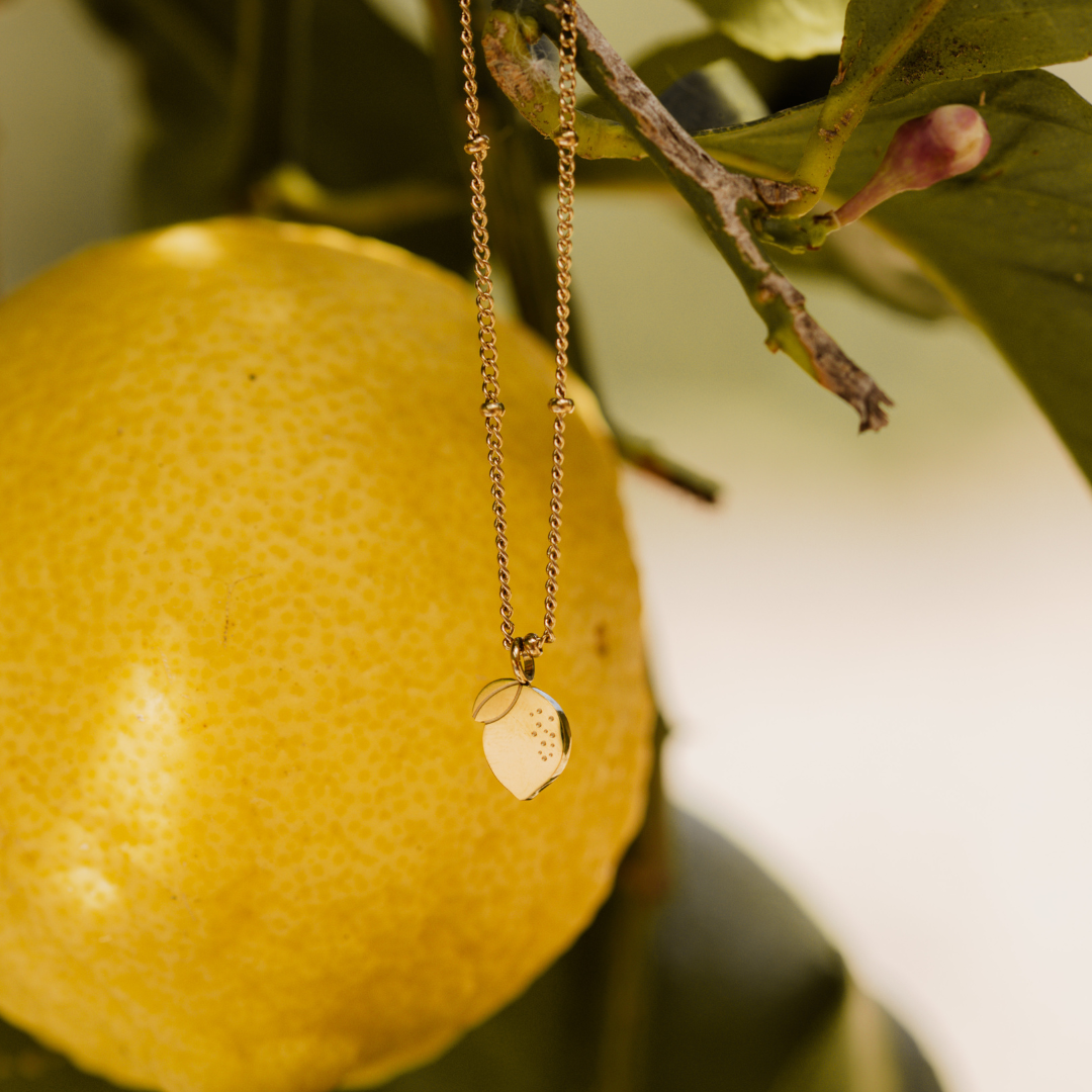 When Life gives you Lemons Collana Oro Rosa