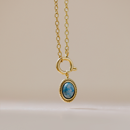 Ocean Agate Classic Chain Collana Set Oro