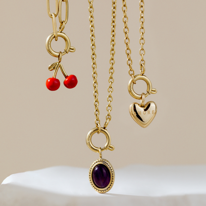 Amore Mio Classic Chain Collana Set Oro Rosa