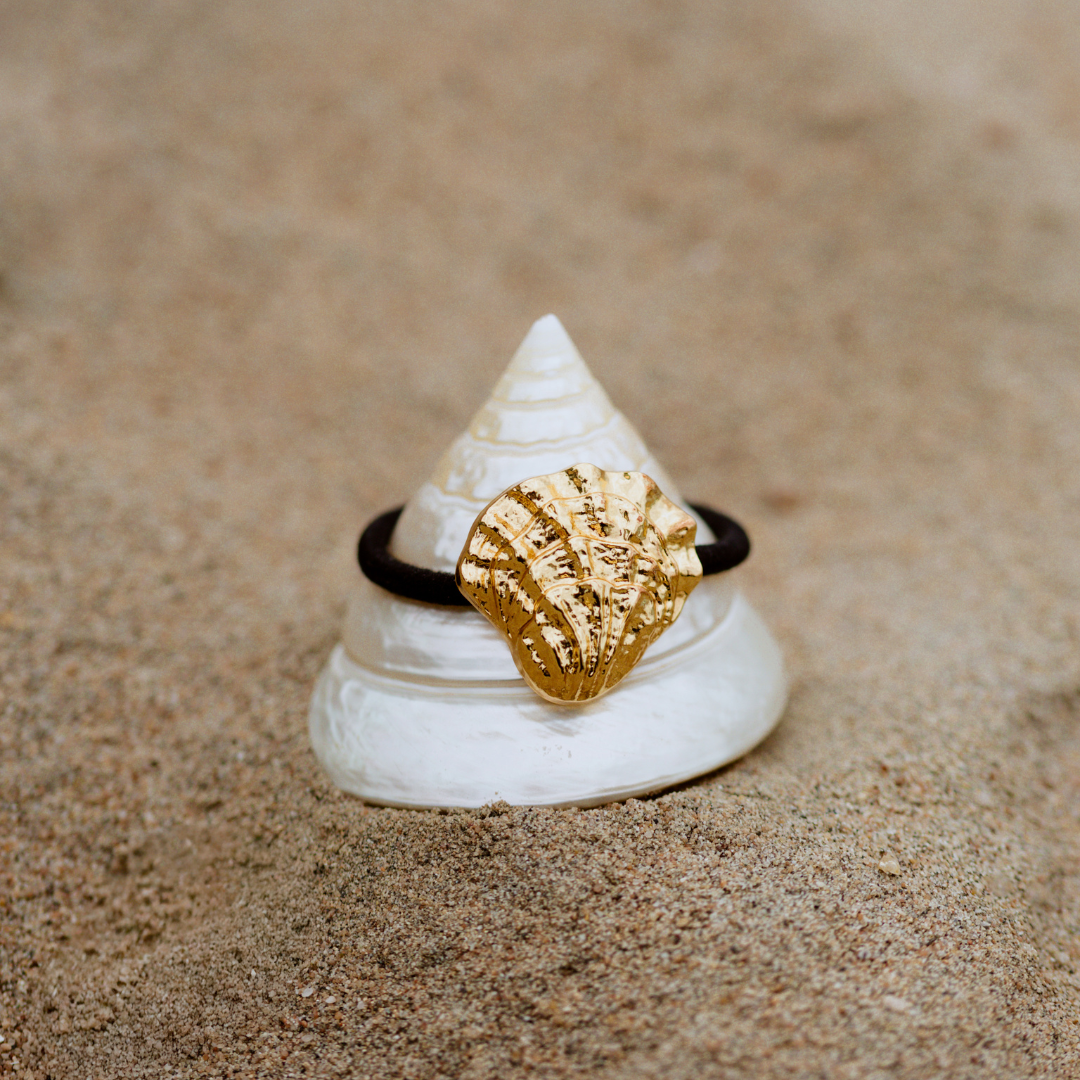 Shell Elastico per Capelli Crema