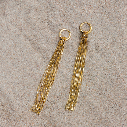 Sea Strands Hoop Set Small Argento