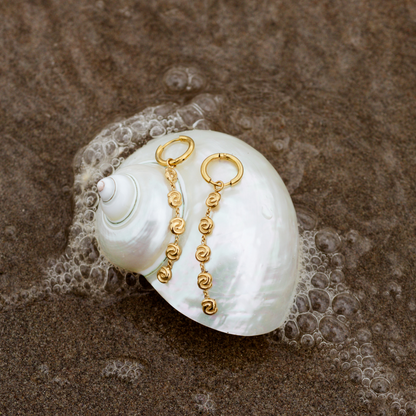 Tides of Time Hoop Set Small Oro Rosa