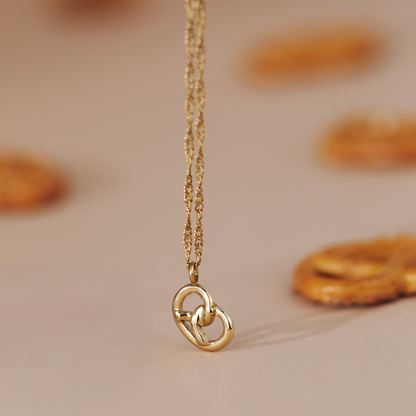 Bedazzle my Pretzel Collana Argento