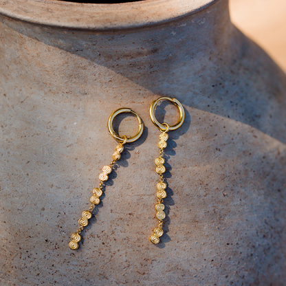 Serpent's Whisper Hoop Set Small Oro