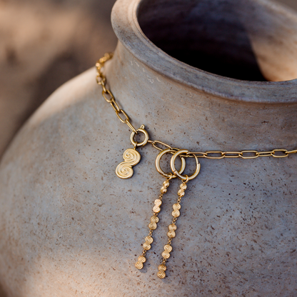 Serpent's Whisper Hoop Set Small Oro