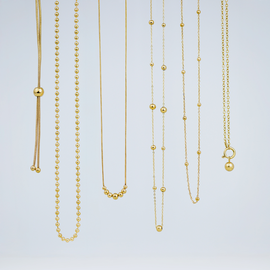 Infinite Beads Necklace Silber