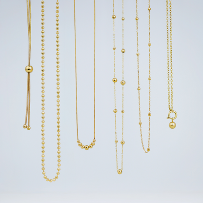 Infinite Beads Necklace Silber