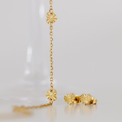 Glass Heart Orecchini Oro