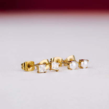 Dream Pearl Studs Gold
