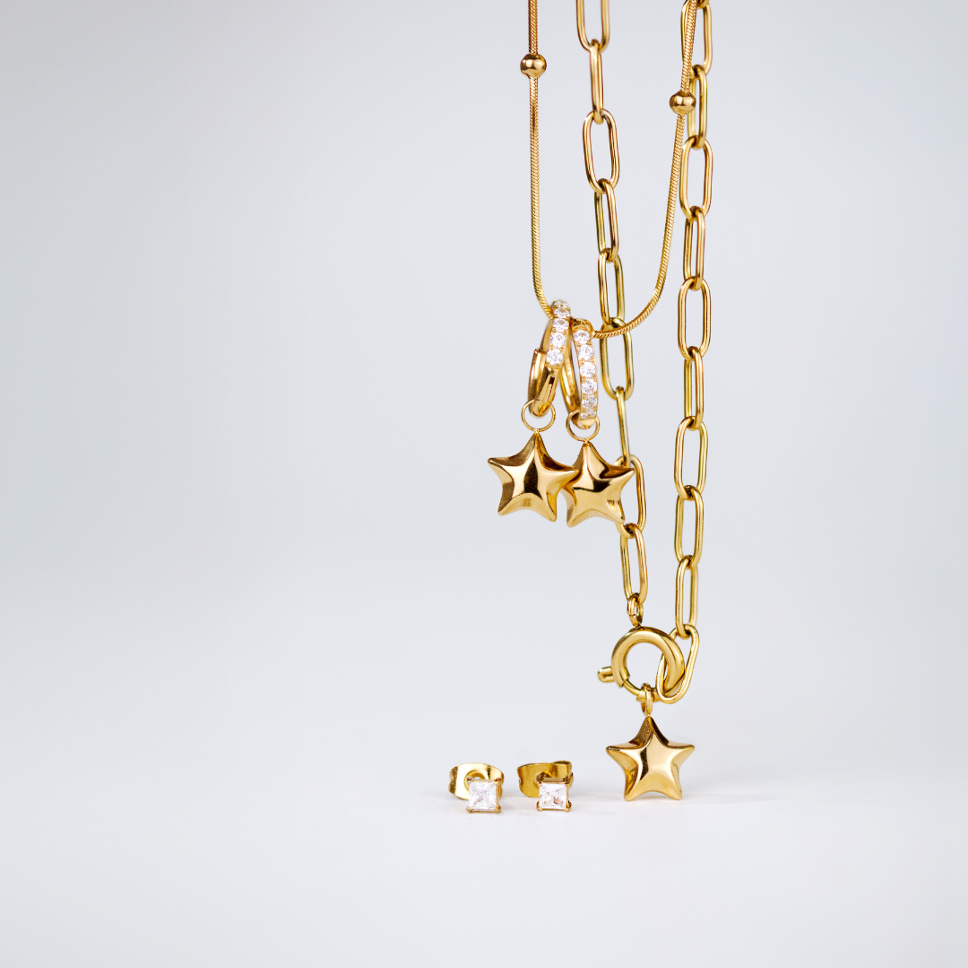 Nova Glimmer Hoop Set Small Roségold