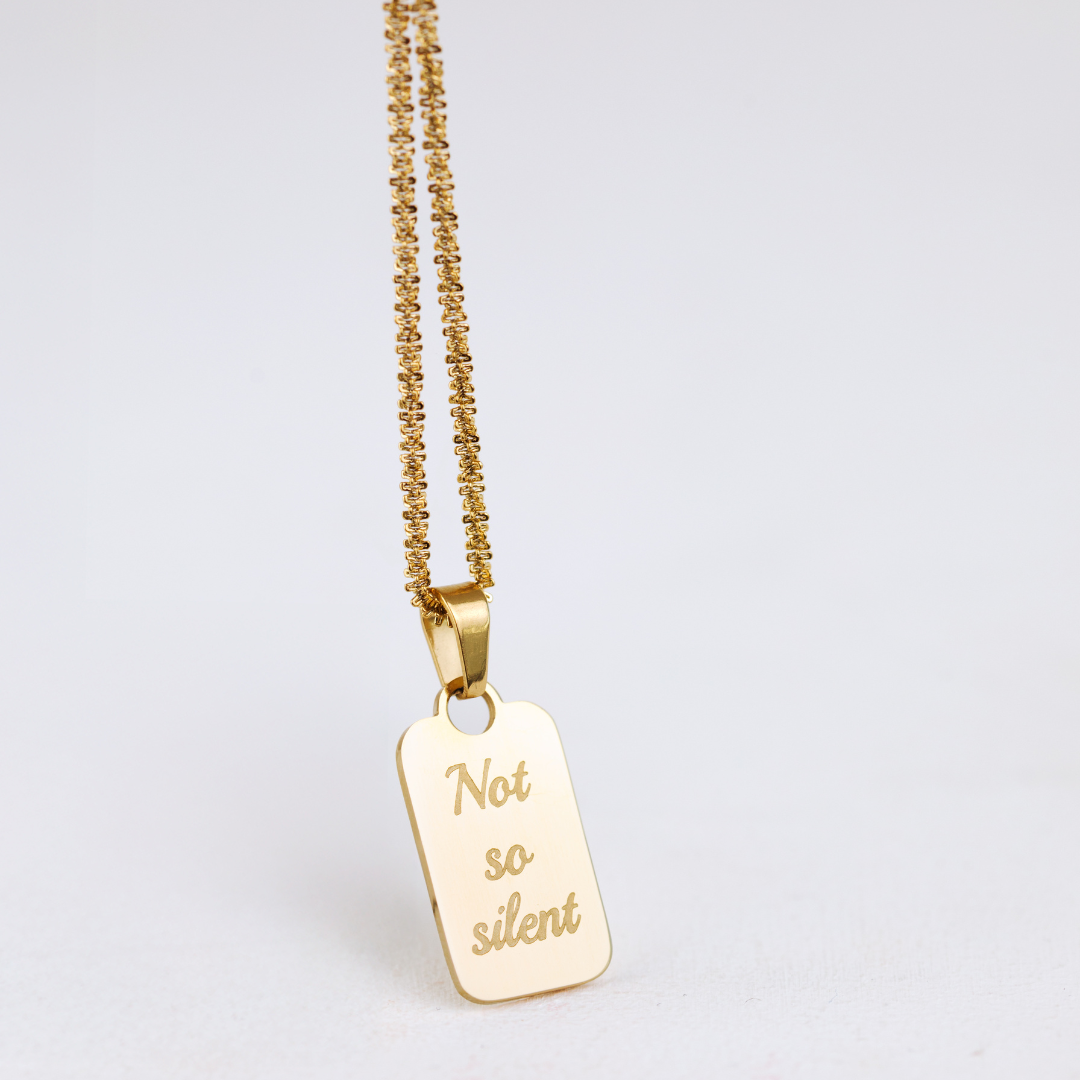 Not so silent Collana Oro Rosa