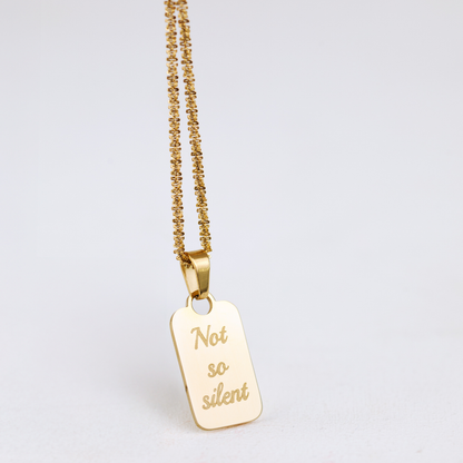 Not so silent Collana Oro Rosa