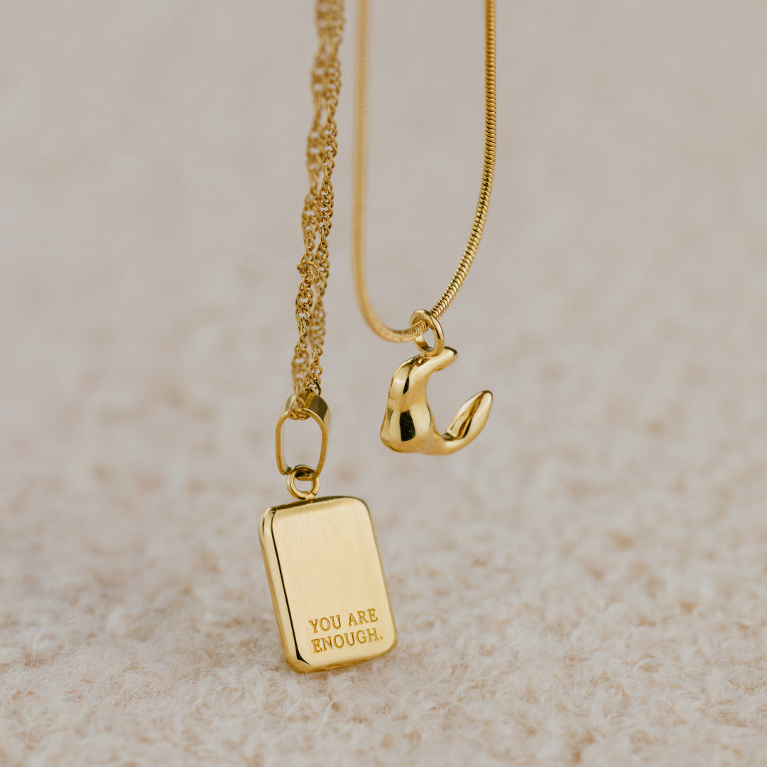 You are enough Collana Argento