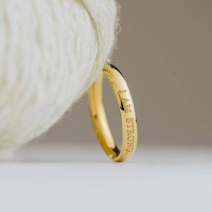 I am strong Anello Oro