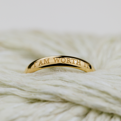 I am worth it Anello Oro