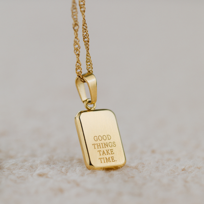 Good things take time Collana Oro Rosa