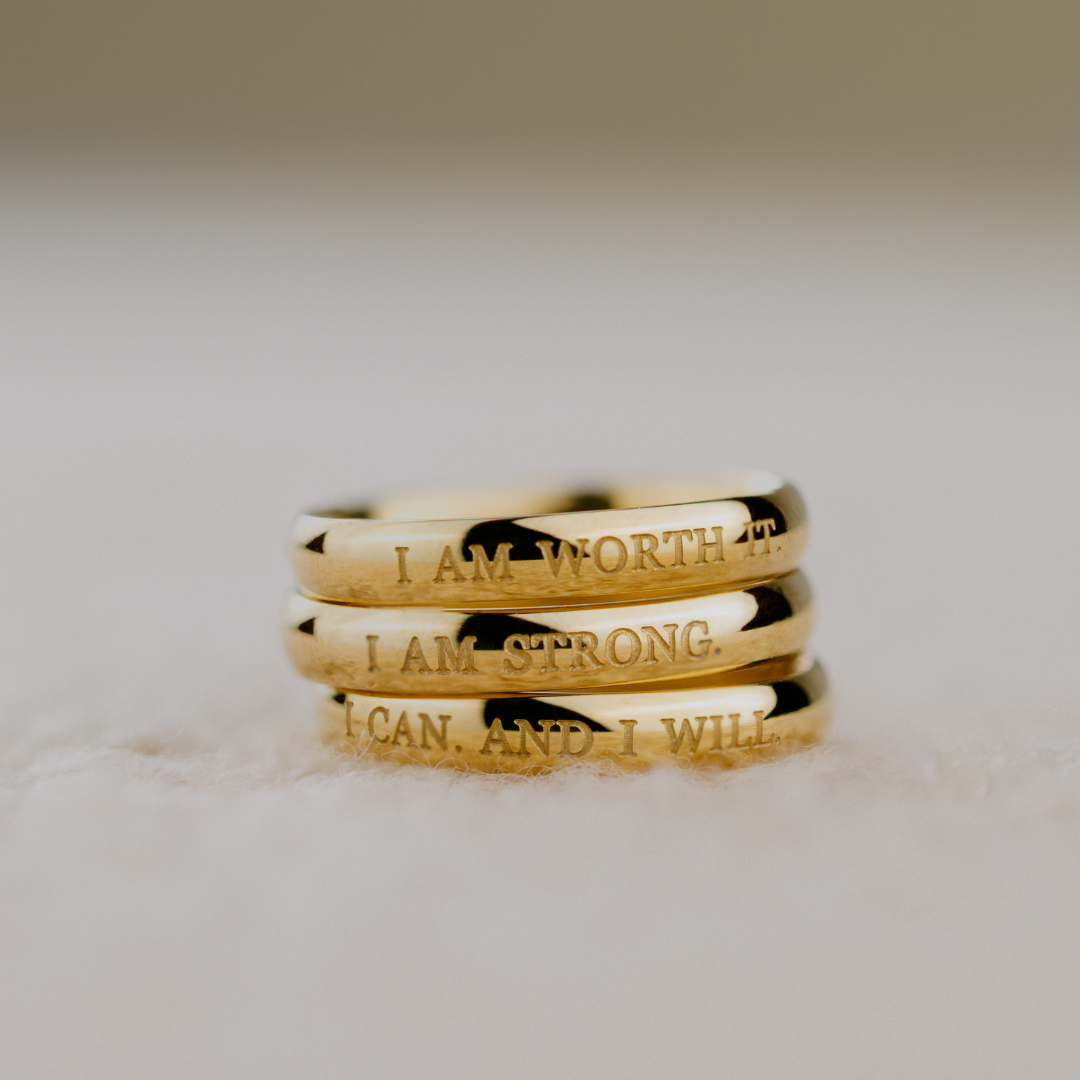 I am strong Anello Oro