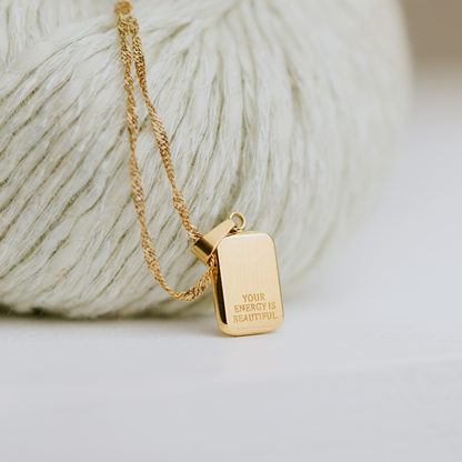 Your energy is beautiful Collana Argento