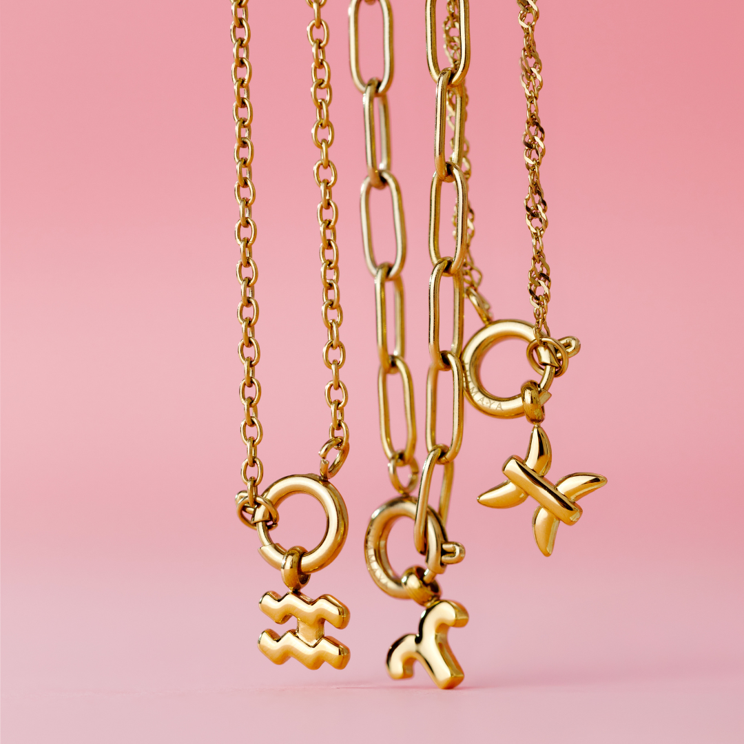 Bubble Zodiac Collana Charms