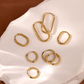 Twisted Hoop Set Small Oro