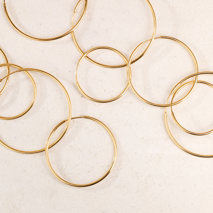 Maxi Hoops Oro