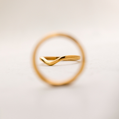 Gentle Curve Anello Oro Rosa