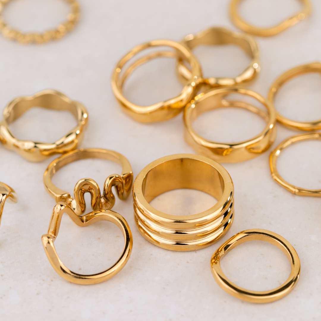 Trio Stack Ring Oro